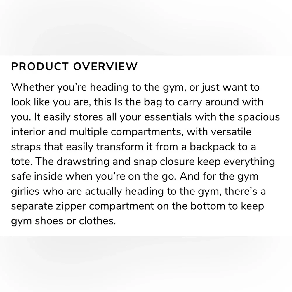 NEW BEYOND YOGA Convertible Gym Bag - Birch - Picture 6 of 6